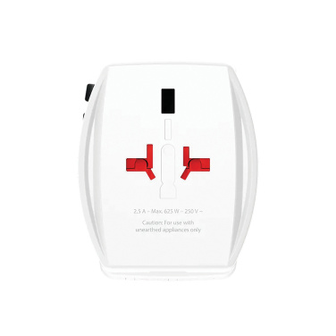 Logo trade mainoslahja kuva: SKROSS World Travel adapteri MUV 65W PD USB C -kaapelilla