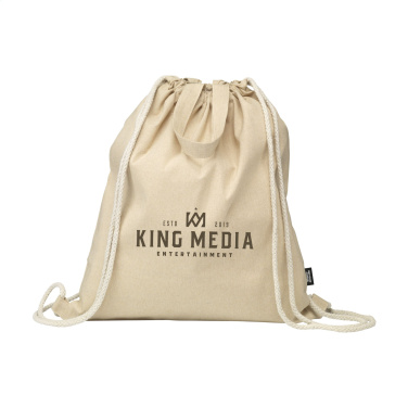 Logo trade mainoslahjat tuotekuva: GRS Recycled Cotton PromoBag Plus (180 g/m²) reppu