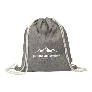 Logo trade liikelahjat mainoslahjat kuva: GRS Recycled Cotton PromoBag Plus (180 g/m²) reppu