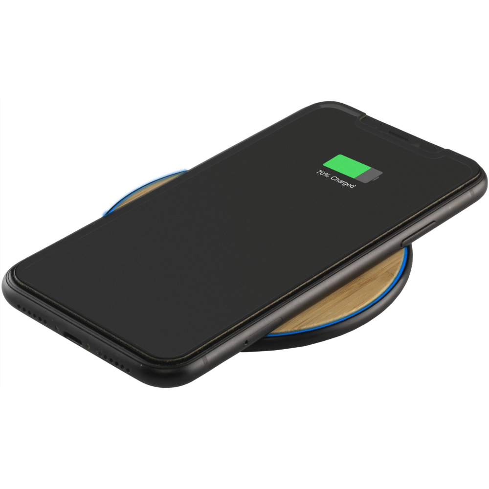 Logo trade liikelahjat tuotekuva: Bamboo 10W Wireless Charger langaton pikalaturi