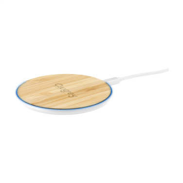 Logotrade mainoslahjat kuva: Bamboo 10W Wireless Charger langaton pikalaturi