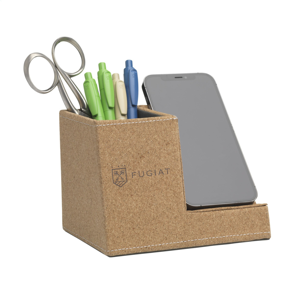 Logotrade mainoslahjat ja liikelahjat tuotekuva: Ecork Pen Holder Langaton laturi