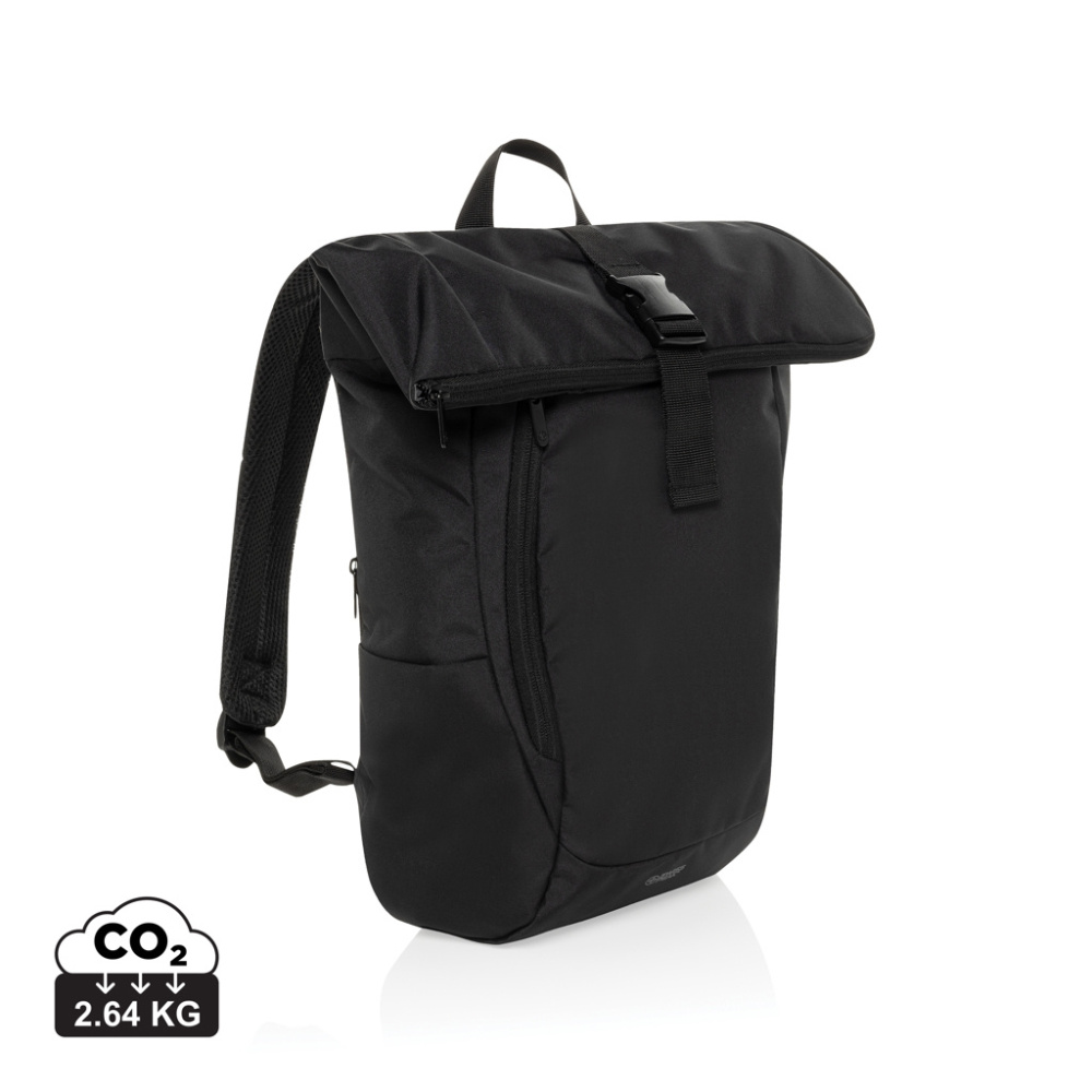 Logotrade mainostuote tuotekuva: Swiss Peak Aware™ RPET Leonard 15.6" kannettava reppu