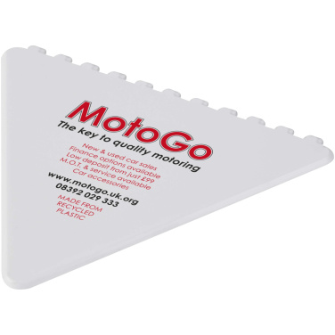 Logo trade mainoslahja kuva: Frosty triangular recycled plastic ice scraper