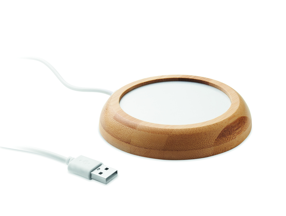 Logo trade mainoslahjat ja liikelahjat kuva: Bambuinen mukilämmitin USB:llä