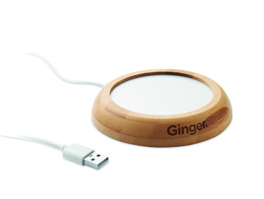 Logo trade mainoslahjat ja liikelahjat kuva: Bambuinen mukilämmitin USB:llä