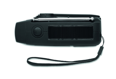 Logotrade liikelahjat mainoslahjat tuotekuva: Radio SOS LED-taskulampulla