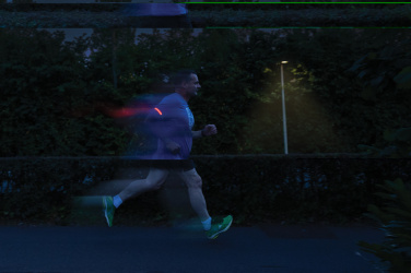 Logo trade mainoslahjat tuotekuva: Lumi Sprint RCS rplastic LED-ladattava juoksulamppu