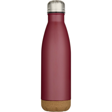 Logo trade mainostuote kuva: Cove 500 ml:n kaksiseinämäinen tyhjiöeristetty ruostumattomasta teräksestä valmistettu vesipullo korkkiyksityiskohdilla