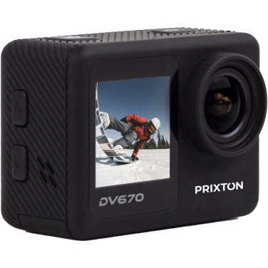 Logo trade mainoslahjat ja liikelahjat kuva: Prixton DV670 4K kahden näytön toimintakamera