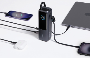 Logo trade mainostuote kuva: Anker-varavirtalähde 25 000 mAh, 165 W, kelautuva kaapeli