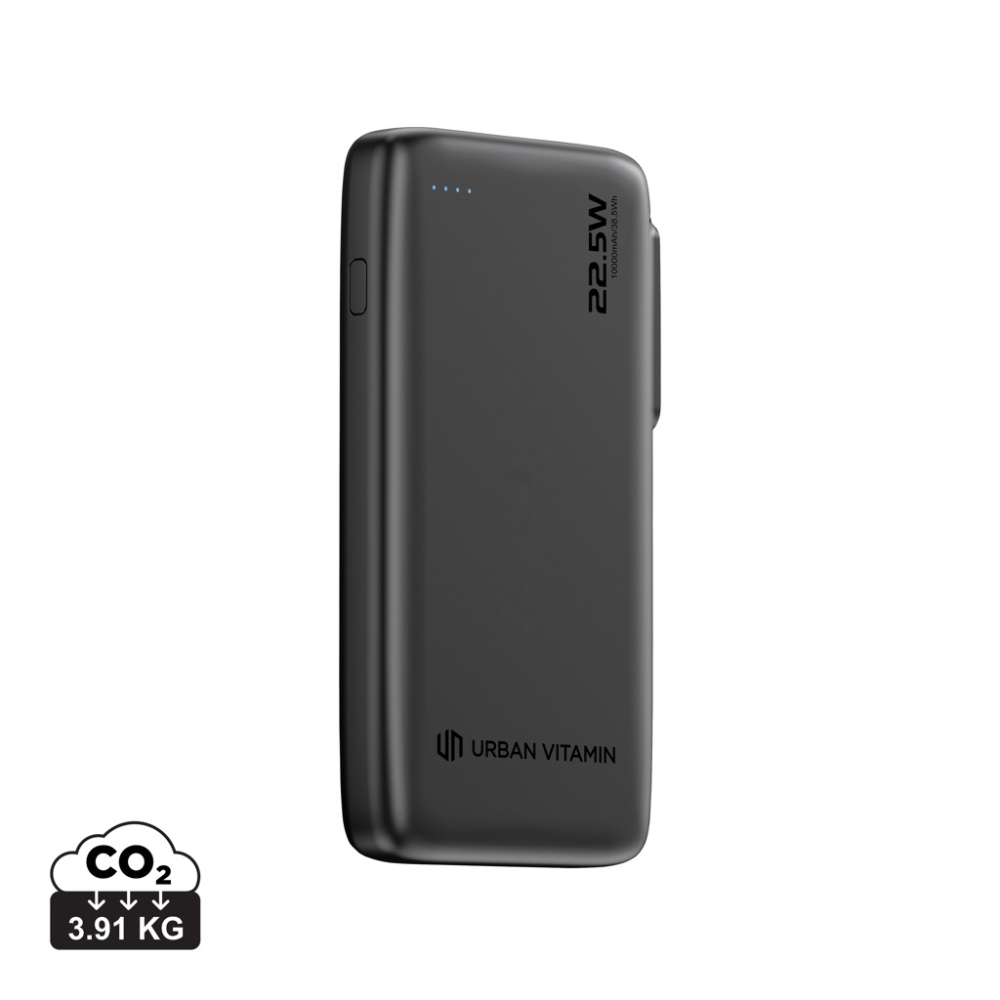 Logo trade liikelahjat mainoslahjat kuva: Urban Vitamin Emeryville 20 W 10 000 mAh -varavirtalähde