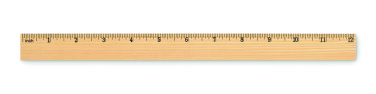 Logotrade mainostuotet kuva: Puinen viivoitin 30cm