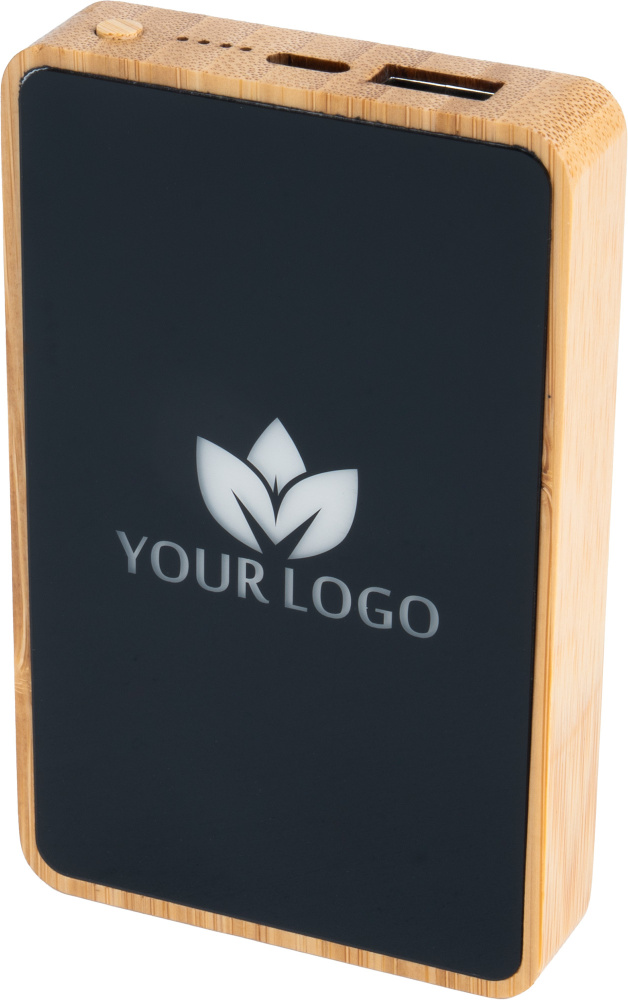 Logo trade liikelahjat tuotekuva: Varavirtalähde 5000 mAh valaistulla logolla