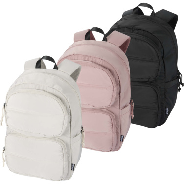 Logo trade mainostuote kuva: Puffer 15,6" tuuman GRS-kierrätetty reppu kannettavalle tietokoneelle, 18 L