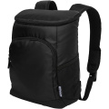 Chillpack GRS-kierrätetystä 18-tölkin cooler- reppu 16L, Musta