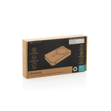 Logo trade liikelahjat mainoslahjat kuva: Quantum ultra-nopea 10 000 mAh magneettinen 25 W powerbank.