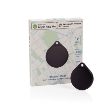 Logotrade liikelahja tuotekuva: Findpop Dual RCS -esineiden paikannin (IPX5)