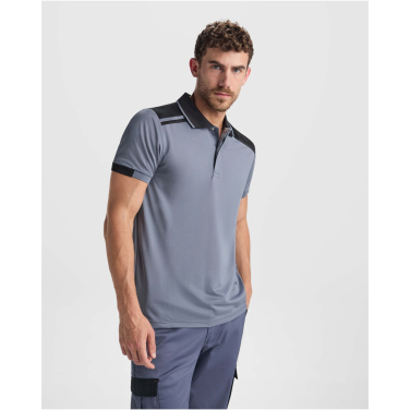 Logotrade mainoslahja ja liikelahja kuva: Samurai antibakteerinen lyhythihainen unisex-poolopaita 160 g/m2