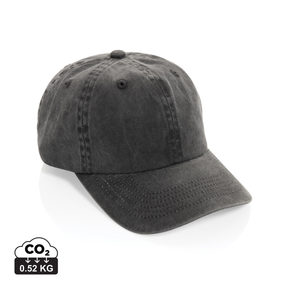 Logo trade mainoslahja ja liikelahja tuotekuva: BEAU AWARE™ 6-osainen 270 g/m²:n puuvillatwill-lippalakki