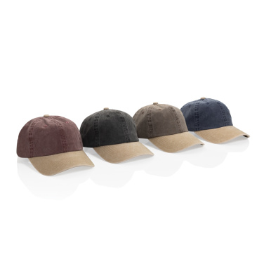 Logotrade mainoslahja ja liikelahja kuva: BEAU AWARE™ -puuvillatwill-lippalakki, 6-osainen, 270 g/m²