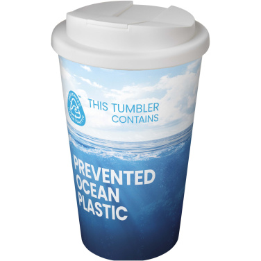 Logotrade mainostuote tuotekuva: Brite-Americano® POP 350 ml eristetty muki, jossa on roiskesuojattu kansi