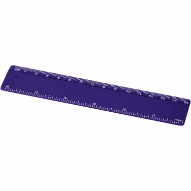 Logotrade reklaminės dovanos nuotrauka: Renzo 15 cm plastikinė liniuotė