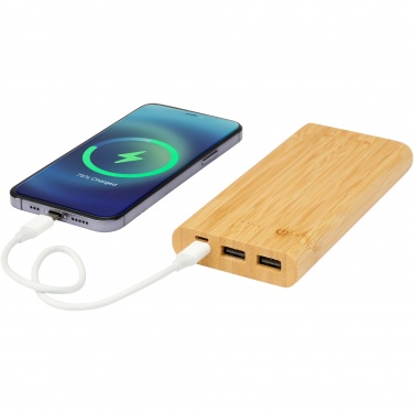 Logotrade verslo dovanos nuotrauka: Tulda 10 000 mAh bambuko maitinimo blokas