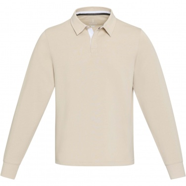 Logotrade verslo dovanos nuotrauka: Clyde unisex ekologiškas regbio polo megztinis