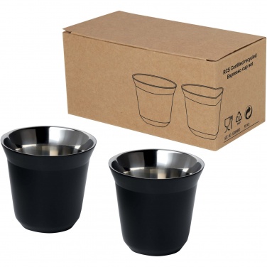 Logotrade verslo dovanos nuotrauka: Duo 80 ml RCS sertifikuotas nerūdijančio plieno espreso puodelių rinkinys 