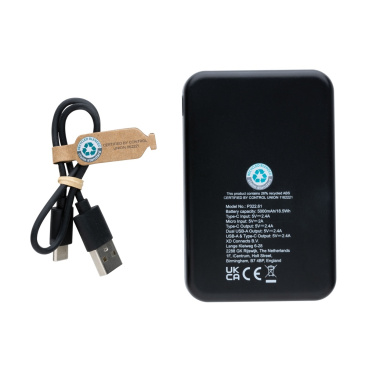 Logotrade verslo dovanos nuotrauka: RCS perdirbto plastiko 5 000 mAh maitinimo blokas