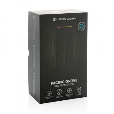 Logotrade reklaminės dovanos nuotrauka: Urban Vitamin Pacific Grove RCS rplastic 30W garsiakalbis IPX7
