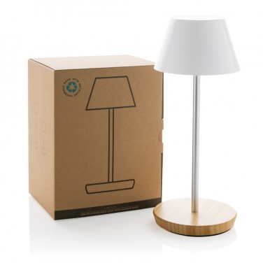 Logotrade reklaminės dovanos nuotrauka: Pure Glow RCS usb įkraunama perdirbto plastiko stalinė lempa
