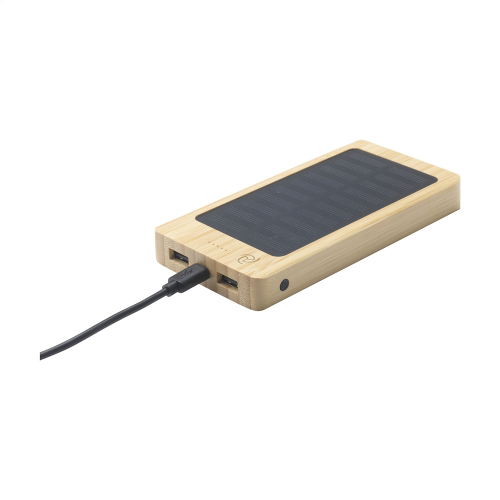 Logotrade verslo dovanos nuotrauka: „Solar Powerbank 8000+“ belaidis įkroviklis
