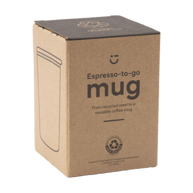 Logotrade reklaminiai produktai nuotrauka: Espresso-to-Go puodelis RCS perdirbto plieno 170 ml
