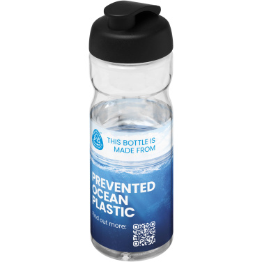 Logotrade reklaminiai produktai nuotrauka: H2O Active® Eco Base 650 ml sportinis buteliukas su atverčiamu dangteliu