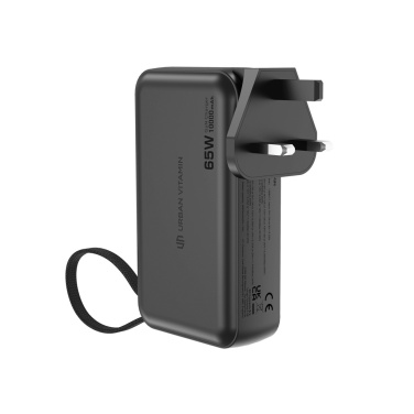 Logotrade firminės dovanos nuotrauka: Urban Vitamin Eureka hibridinis GANcharger 10000mah maitinimo blokas 65W
