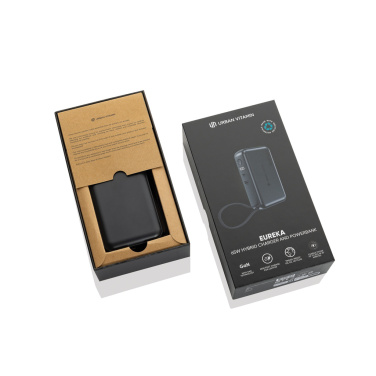 Logotrade dovana nuotrauka: Urban Vitamin Eureka hibridinis GANcharger 10000mah maitinimo blokas 65W