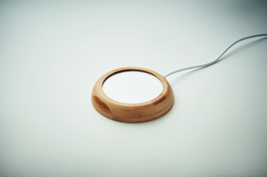 Logotrade firminės dovanos nuotrauka: Bambukinis puodelių šildytuvas su USB