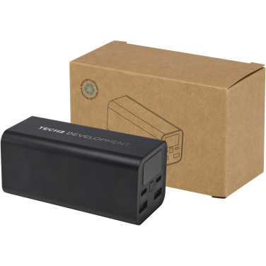 Logotrade reklaminiai produktai nuotrauka: „Acamar“ 20 000 mAh 70 W perdirbto aliuminio nešiojamojo kompiuterio išorinė baterija