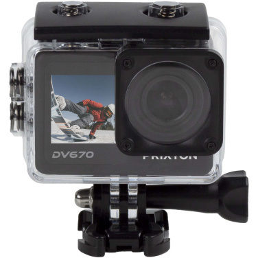 Logotrade dovana nuotrauka: „Prixton DV670“ 4K dviejų ekranų veiksmo kamera