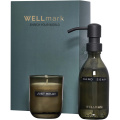 „Wellmark Discovery“ 250 ml muilo dozatoriaus ir 150 g kvapiųjų žvakių rinkinys, Juoda