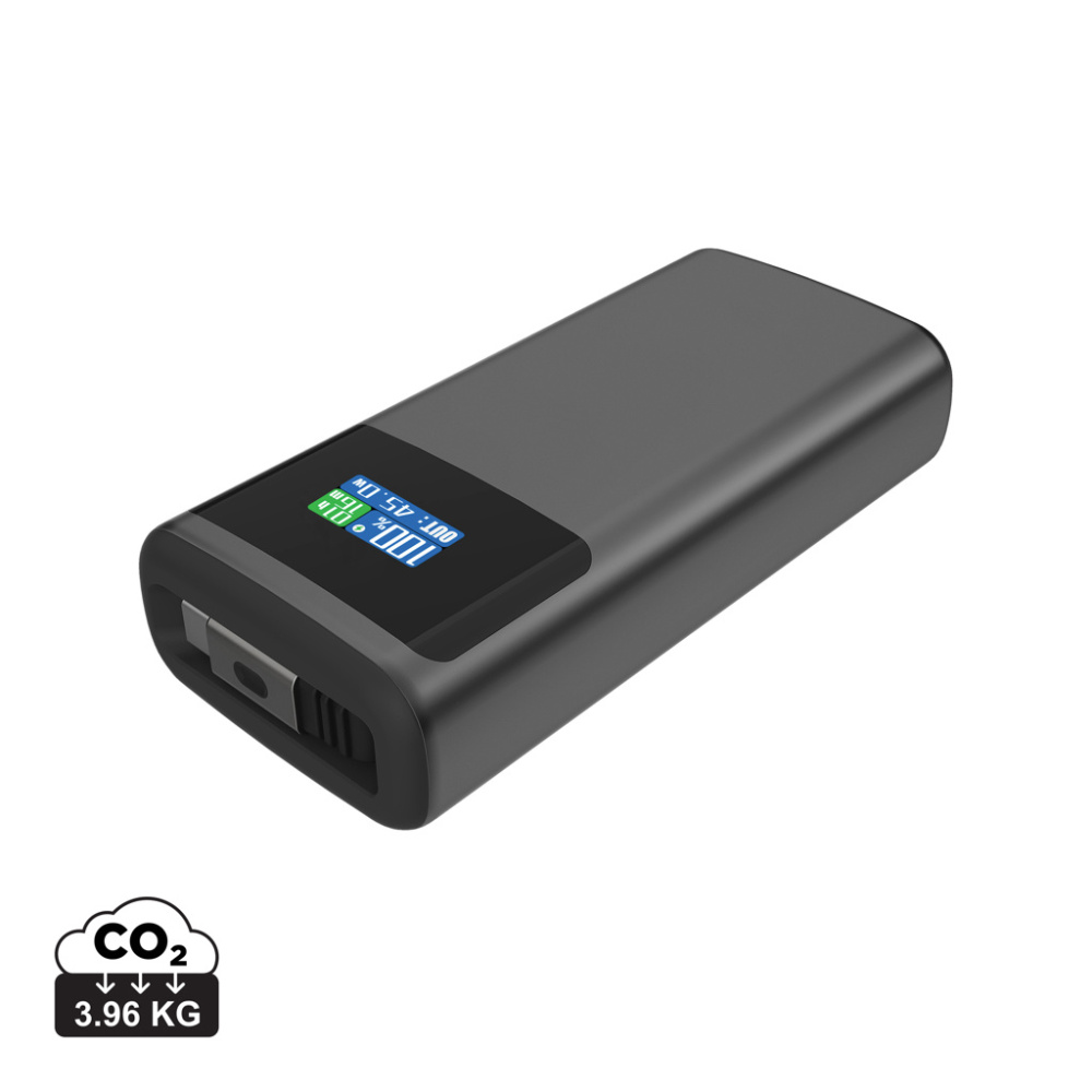 Logotrade verslo dovanos nuotrauka: „Quantum RCS“ itin greita PD45W 10 000 mAh išorinė baterija su ekranu