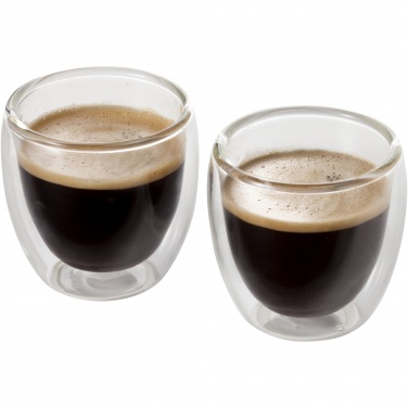 Logotrade Ideja dāvanas foto: Boda 2-daļīgs stikla espresso tasīšu komplekts