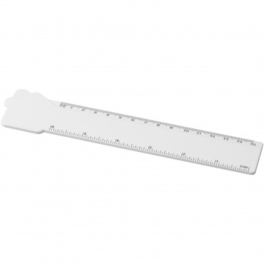 Logotrade dāvanas foto: Tait 15 cm mājas formas otrreizējās plastmasas lineāls