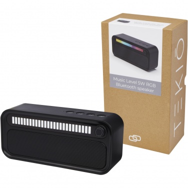 Logotrade Ideja dāvanas foto: Mūzikas līmeņa 5 W RGB noskaņojuma gaismas Bluetooth® skaļrunis