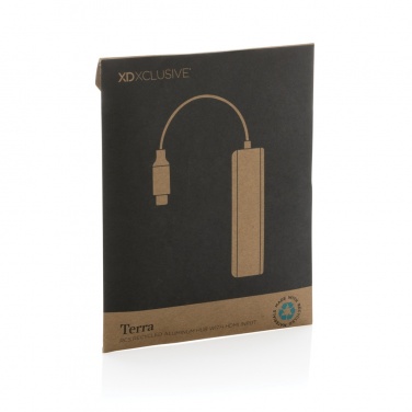 Logotrade korporatīvās dāvanas foto: Terra RCS pārstrādāta alumīnija centrmezgls ar HDMI ieeju