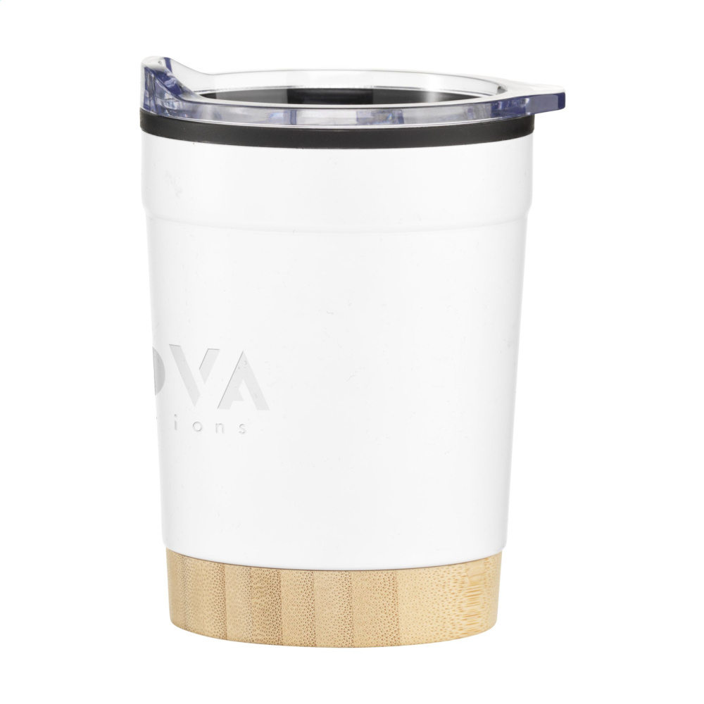 Logotrade ziemassvētku dāvanas foto: Kobe Bamboo RCS Recycled Steel 350 ml kafijas tasīte