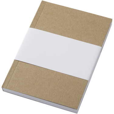 Logotrade logo dāvanas foto: Novella Austen A6 pārstrādāta mīksto vāku kraft piezīmju grāmatiņa - 100 loksnes