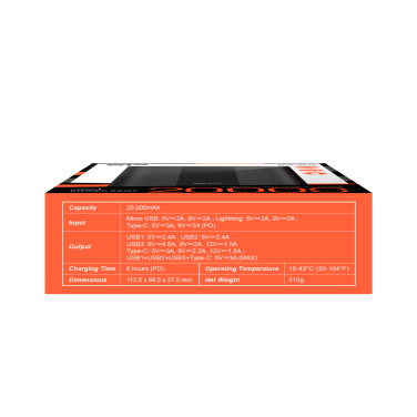 Logotrade logo dāvanas foto: POWER BANK SILICON POWER QP55 10000 MAH
